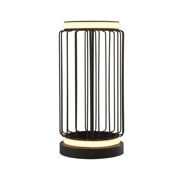 Circolo LED Cage Table Lamp In Black And White