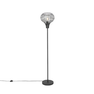 Modern floor lamp black - Sapphira