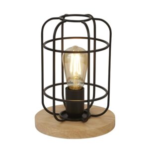 Vision Cage Style Table Lamp In Matt Black